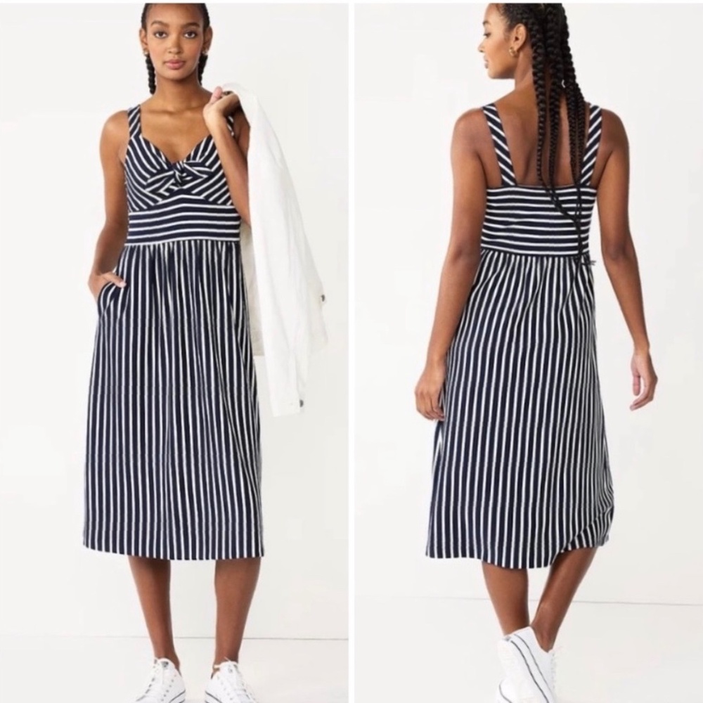 Draper James RSVP knot front midi dress Size M